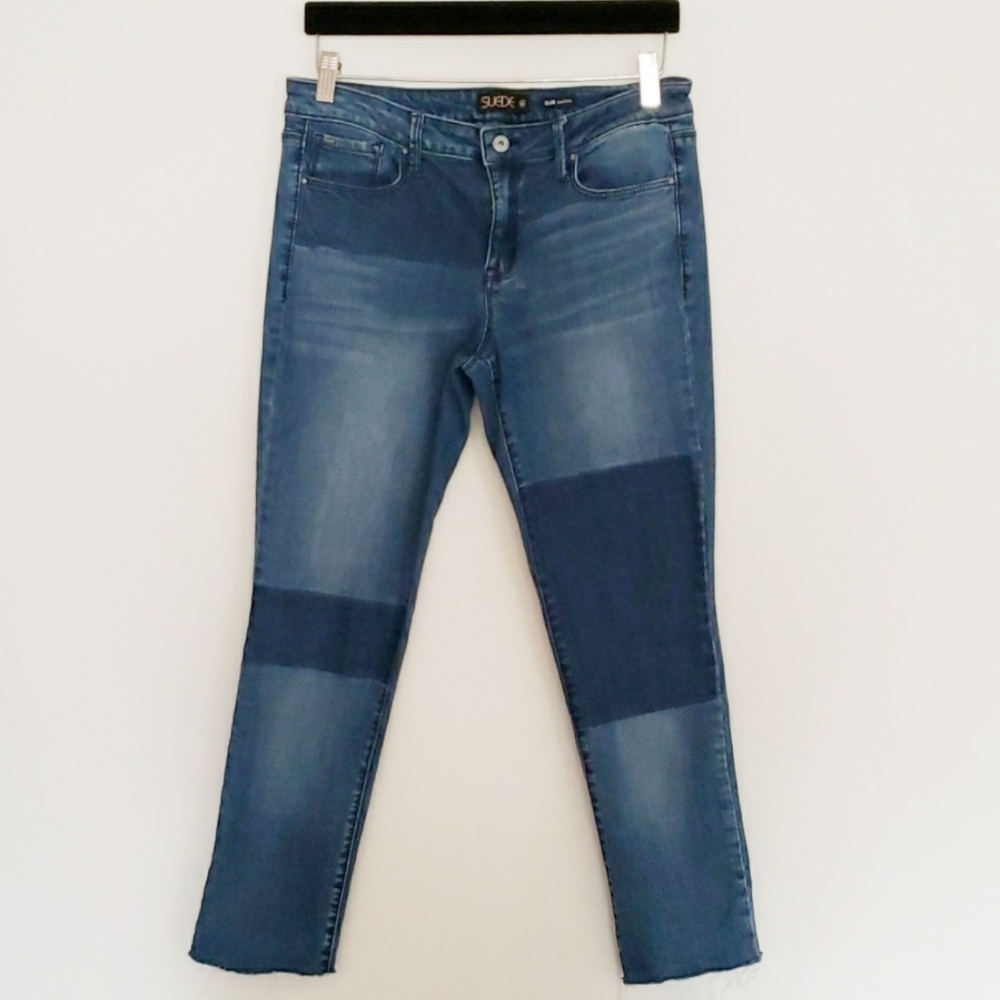 Suede "Dillion" Skinny Blue Jeans Size 30